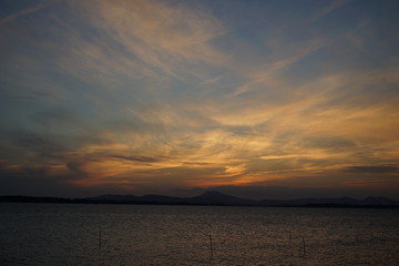 Wall Mural - 霞ヶ浦の夕景