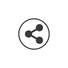 Poster - Share icon vector. sharing symbol for web site Computer and mobile vector.