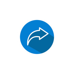 Aufkleber - Share icon vector. sharing symbol for web site Computer and mobile vector.