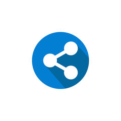 Poster - Share icon vector. sharing symbol for web site Computer and mobile vector.