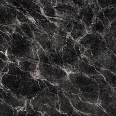 Canvas Print - abstract background, creative texture of black marble with white veins, artistic marbling illustrati
