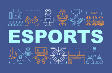 Wall Mural - Esports word concepts banner