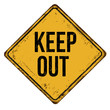 © Balint Radu - Keep out vintage rusty metal sign