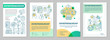 Entrepreneurship brochure template layout