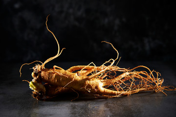 Canvas Print - Korean ginseng root, Chinese herbal medicine