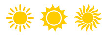 Sun Symbol Icon Set.