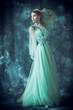 © Andrey Kiselev - charming lady in turquoise dress