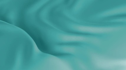 Poster - 3d render smooth background with cloth deformation and folding. Elegant beautiful simple surface. Loopable animation.