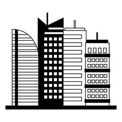 Wall Mural - building urban city vector illustration