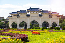 Liberty Square Gateway And Chiang Kai-shek Memorial Hal ,Taipei Taiwan.