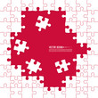 © sumkinn - Abstract color background made of Jigsaw puzzle pieces. Vector illustration.
