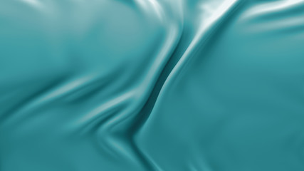 Poster - 3d render smooth background with cloth deformation and folding. Elegant beautiful simple surface.