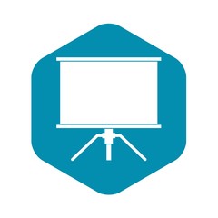 Poster - Blank projection screen icon. Simple illustration of blank projection screen vector icon for web