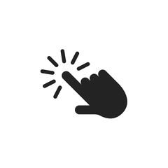 Aufkleber - line cursor icon vector in trendy flat style isolated on white background. cursor icon page symbol for your web site logo design inspiration
