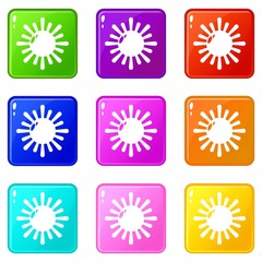 Poster - Sun icon. Simple illustration of sun vector icon for web