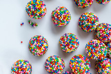 Fun Multi-colored Candy Beads Flat Lay