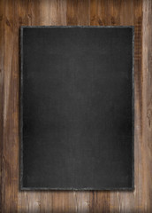 illustration blackboard on wood wall