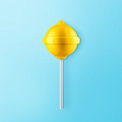 Lollipop lemon