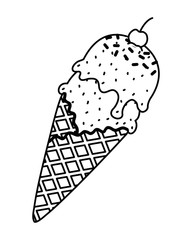 Poster - Summer and delicious ice cream design