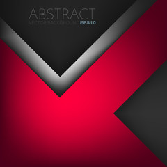 Poster - abstract red background with place for your text