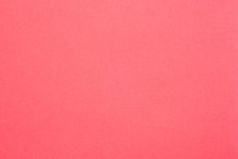 Coral Red Felt Texture Abstract Art Background. Solid Color Construction Paper Surface. Copy Space.