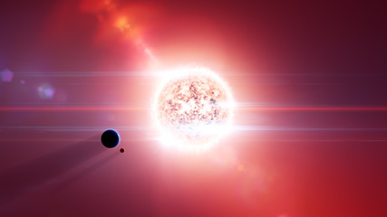 Wall Mural - Sun solar system 