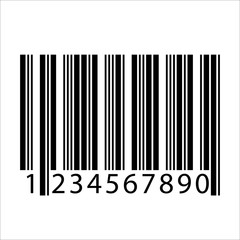 barcode realistic icon.