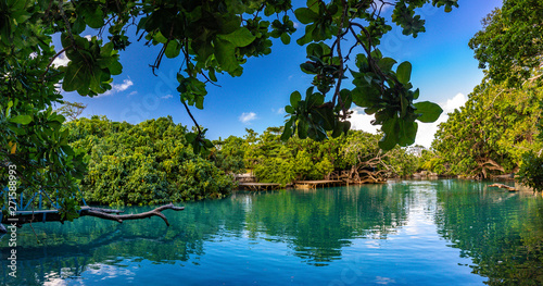 The Blue Lagoon, Port Vila, Efate, Vanuatu Poster Mural XXL
