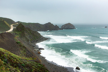 Highway 1 and Big Sur view on the pacific coast, California, USA