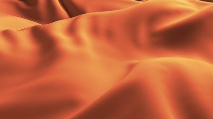Poster - 3d render smooth background with cloth deformation and folding. Elegant beautiful simple surface.
