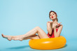 © Drobot Dean - Beautiful young woman wearing swimsuit having fun
