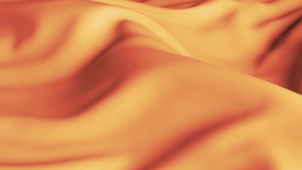 Poster - 3d render smooth background with cloth deformation and folding. Elegant beautiful simple surface. Loopable animation.