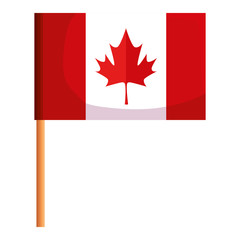 Sticker - canadian flag celebration day icon