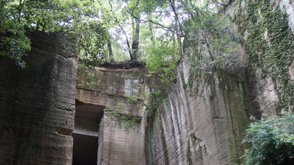 Wall Mural - Japanese Mysterious Fantastic Quarry ruins