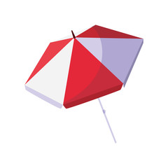 Wall Mural - summer beach umbrella isolated icon