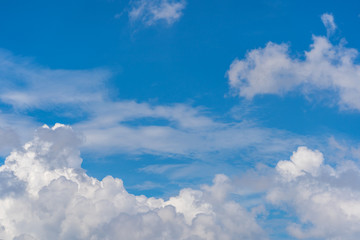 Blue sky with clouds. for background or texture