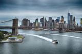 Fototapeta  - Twilight over a Manhattan.