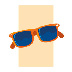 Sticker - Summer and red glasses design