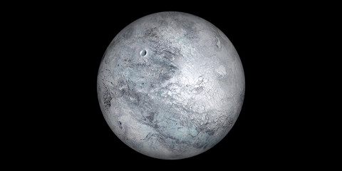 Wall Mural - eris dwarf planet space black background