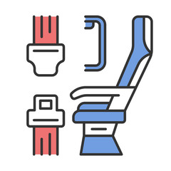 Poster - Seat belt color icon