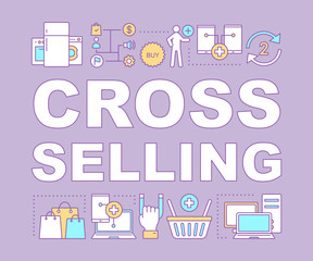 Wall Mural - Cross selling word concepts banner