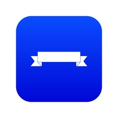 Poster - Ribbon icon digital blue for any design isolated on white vector illustration