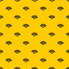 Sticker - Fan pattern seamless vector repeat geometric yellow for any design