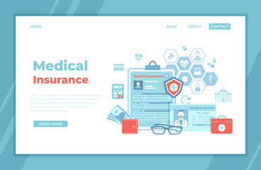 medical insurance, healthcare, support. health claim insurance form, medical card, doctor's license,
