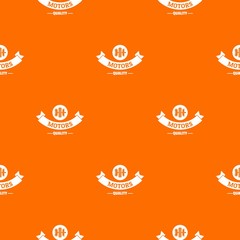 Poster - Power machinery pattern vector orange for any web design best