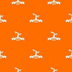Canvas Print - Engine machinery pattern vector orange for any web design best