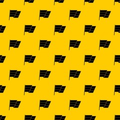 Poster - Flag pattern seamless vector repeat geometric yellow for any design