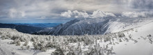 Panoramic View Over Tuckerman Ravine, Mount Washington, New Hampshire, USA