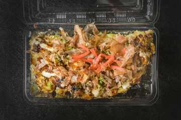 Wall Mural - あつあつお好み焼き Japanese Traditional Pizza Okonomiyaki