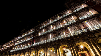 Sticker - old building at night